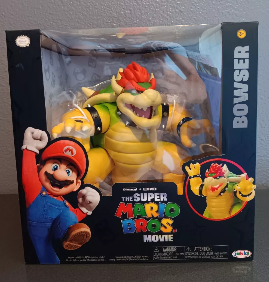 The Super Mario Bros. Movie Fire Breathing Bowser 7-Inch Figure