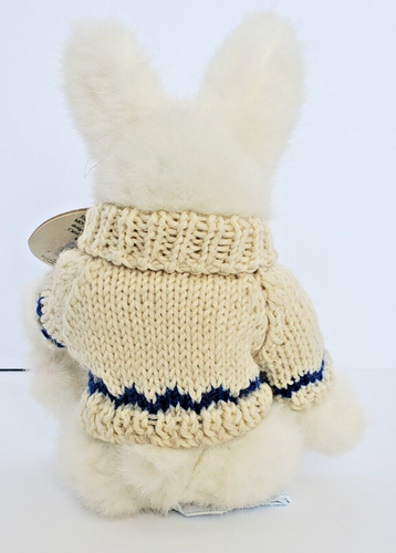 Mary Meyer Green Mountain Collect Plüsch weißer Hase Häschen mit Pullover "Fairlee" - Bild 3 von 13