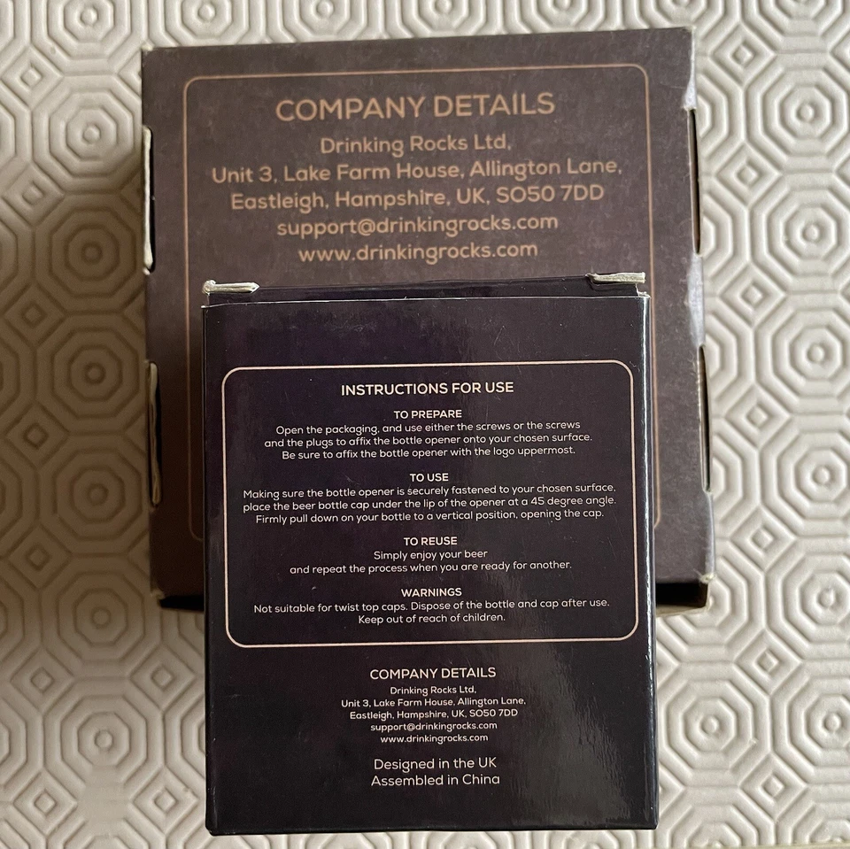 Drinking Rocks Coaster Set and Wall Mounted Bottle Opener - Image 2 of 4