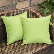 MIULEE Pack of 2 Decorative Outdoor Waterproof Pillow Covers Square Garden 18x18