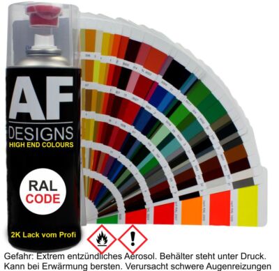 2K Ral Lackspray Autolack Sprühdose seidenmattSpraydose kratzfest 