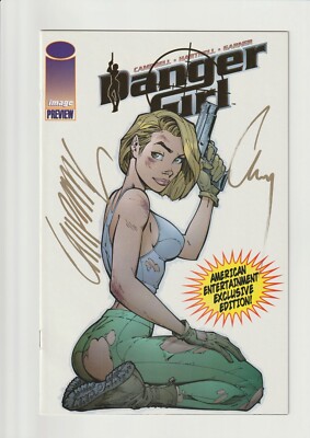 Danger Girl 1997 Gold Foil サイン入り Danger Girl 1997 Gold Foil サイン入り DANGER GIRL PREVIEW #NN NM+