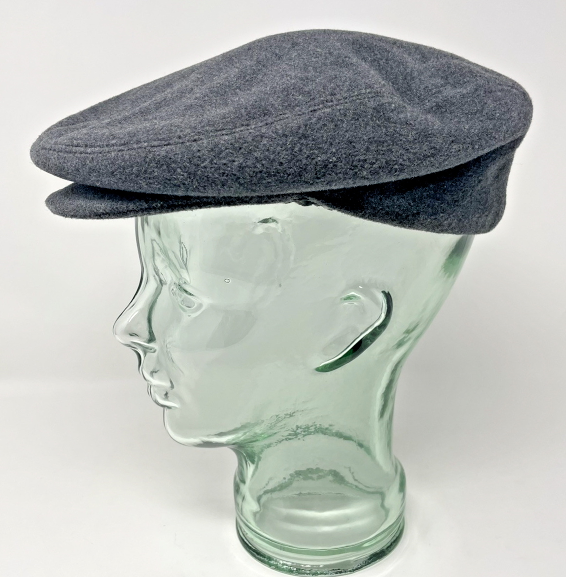 Italian Cashmere Wool Newsboy Cap Gray 23 Inner Band Toci-image