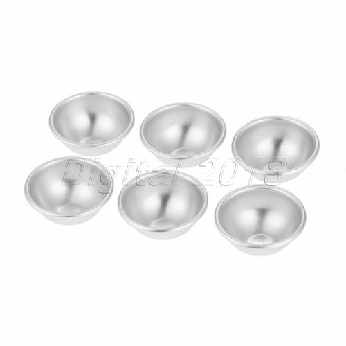 6X 4.5/5.5/6.5cm Aluminum Alloy Sphere Bath Bomb Fizzies Mold Soap Cake Craft - Picture 9 of 11