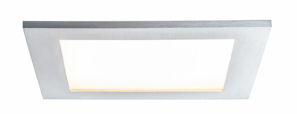 Paulmann Premium Einbauleuchten Set Panel IP44 Eckig Led 1X11W 2700K 230V Alu G-image