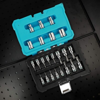 23PCS Torx Bit Socket 8 Star Socket 7 Female E-Torx Socket 8 Tamper Torx Sockets