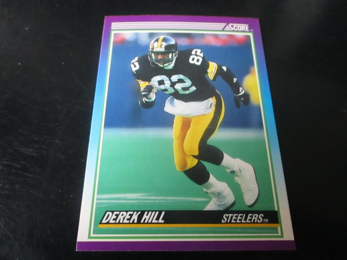 A*様 house on the hill Checker 90 derek hill (pittsburgh steelers - wr) 1990 score CARD #142 mint