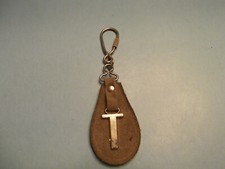 Unique Collectible Key Chain 3"in Metal T with Cloth Backing