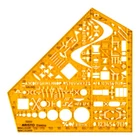 Aristo drawing stencil yellow electric stencil 5050