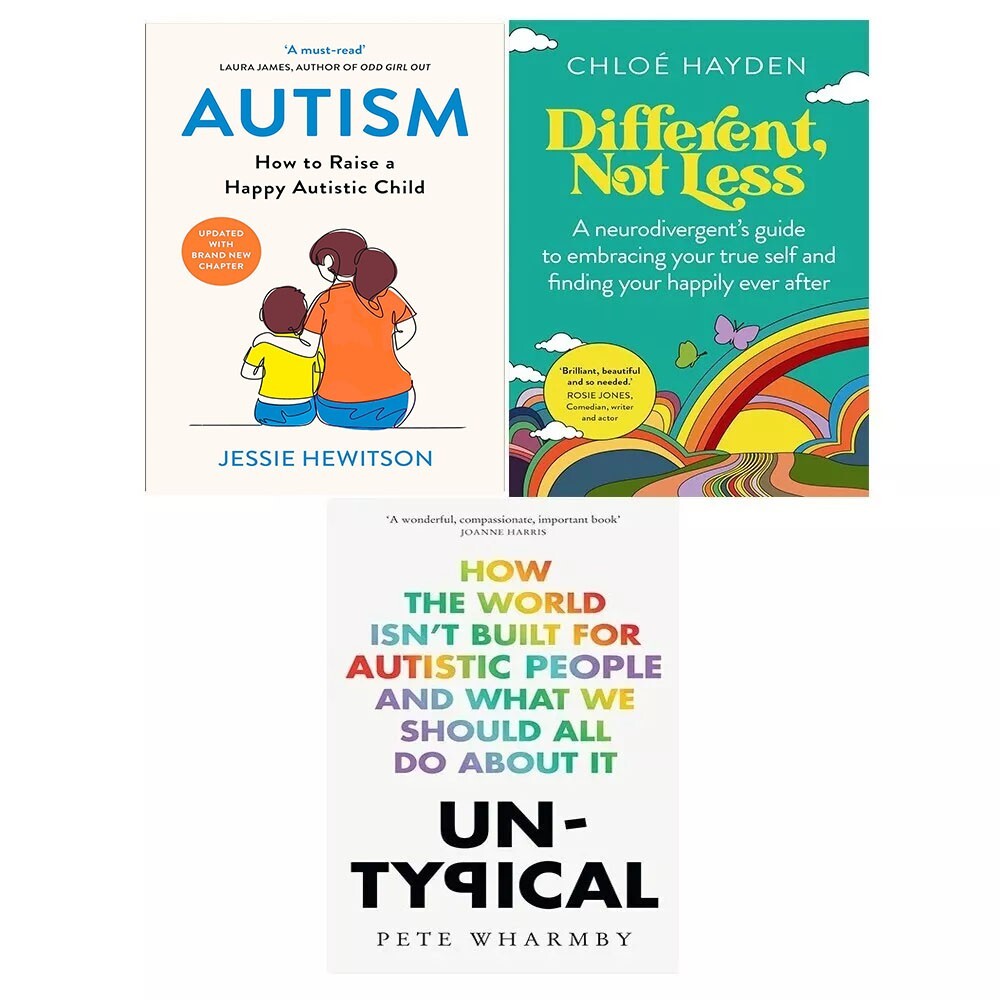 The Book Bundle Unisex Different, Not Less, Autism Jessie Hewitson, Untypical Pete Wharmby 3 Books Set - Image 2