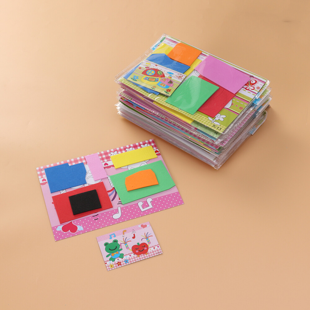 20pcs 3D Mosaic Stickers Art Educational Toys Crafting DIY Supplies for Kids