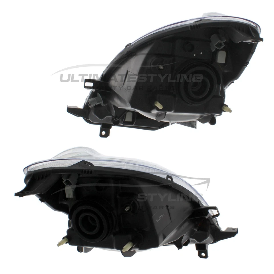 Faros para Nissan Note E11 2006-2009 faros interiores cromados izquierda y derecha Foto 2 de 4