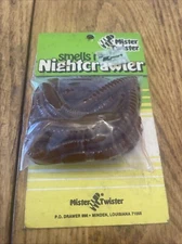 Mister Twister Night crawler Brown New Old Stock Scented