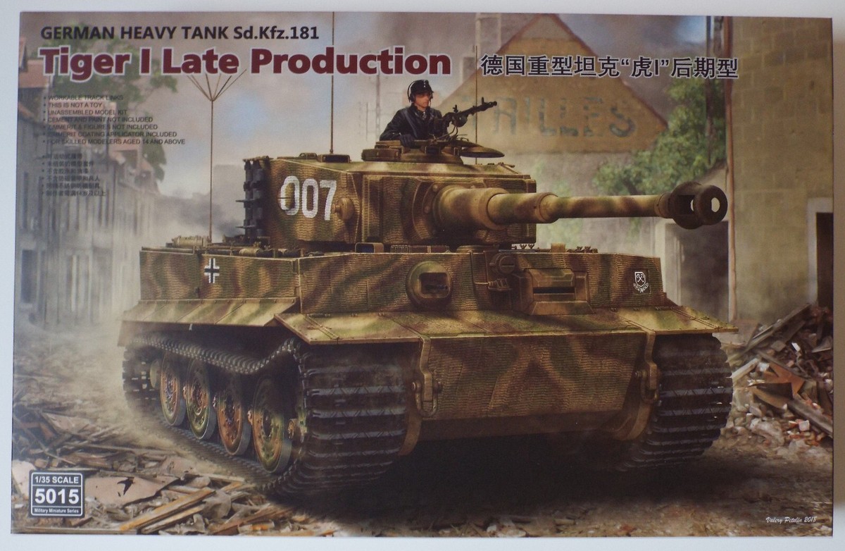 トラ 1/35 Tiger I Late Prod. w/Workable Track Links Rye Field
