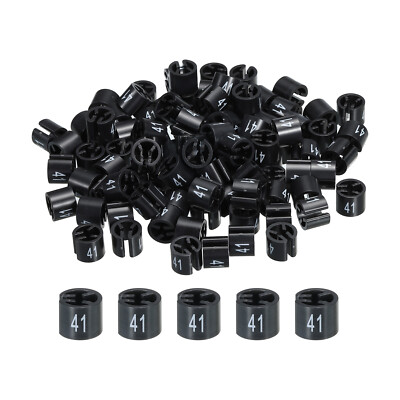 Kleiderbügel Größe (Nr. 41, schwarz) für Codierkleidung, 100er Pack