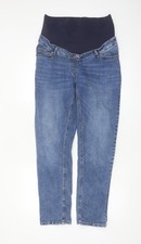 JoJo Maman Bébé Blue Maternity Straight Jeans Women’s Size 10