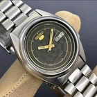 Vintage Seiko 5 Automatic Black Checkered Dial Japan Made Men’s Watch 7009-3181.