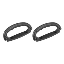 Luggage Handle Pull Plastic 4.92-Inch Length Suitcase Handle Grip Black 2Pcs