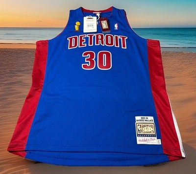 MITCHELL & NESS AUTHENTIC DETROIT PISTONS 2XL $300 RASHEED WALLACE