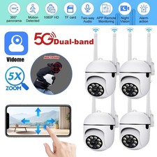 4-Pack Wireless 5G WiFi Security Camera System Smart Outdoor Night Vision 1080P