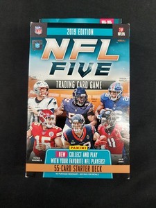 2019 Panini NFL Five Trading Card Game Hanger Box 55 Cards 5 Foil Parallels New