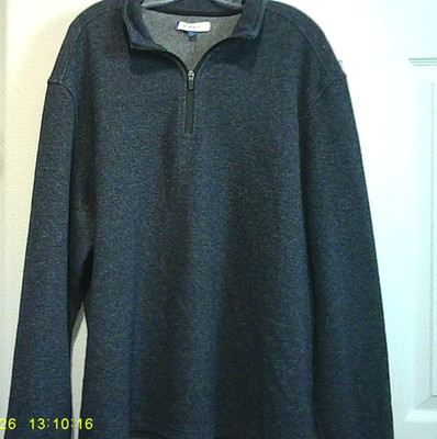 Artefact Men's XXL Quarter Zip Pullover Sweater Long Sleeve Textured Casual