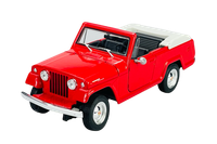 Welly 1967 Jeepster Commando Roadster Wagon Rot 1:24 Die Cast Metal Model Neu