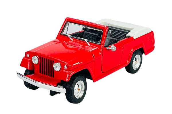 Welly 1967 Jeepster Commando Roadster Wagon Rot 1:24 Die Cast Metal Model Neu-image