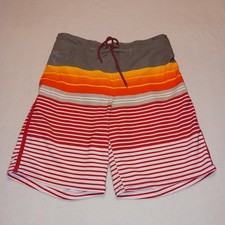 George Mens M Swim Trunks Striped Swim Shorts