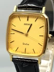 Vintage 1989【N Mint】 Seiko Dolce 5E31-5A80 Gold Qz Mens Watch -Ships from US