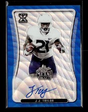 2020 Leaf Metal Draft #BA-JJT J.J. Taylor Wave Blue #/20