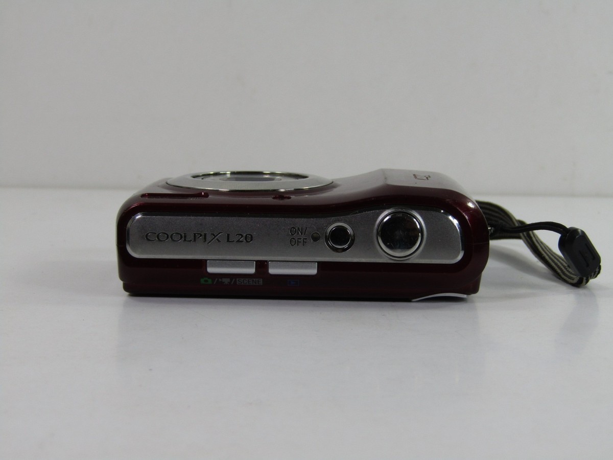 Nikon COOLPIX L20 10.0MP Digital Camera - Deep red | eBay