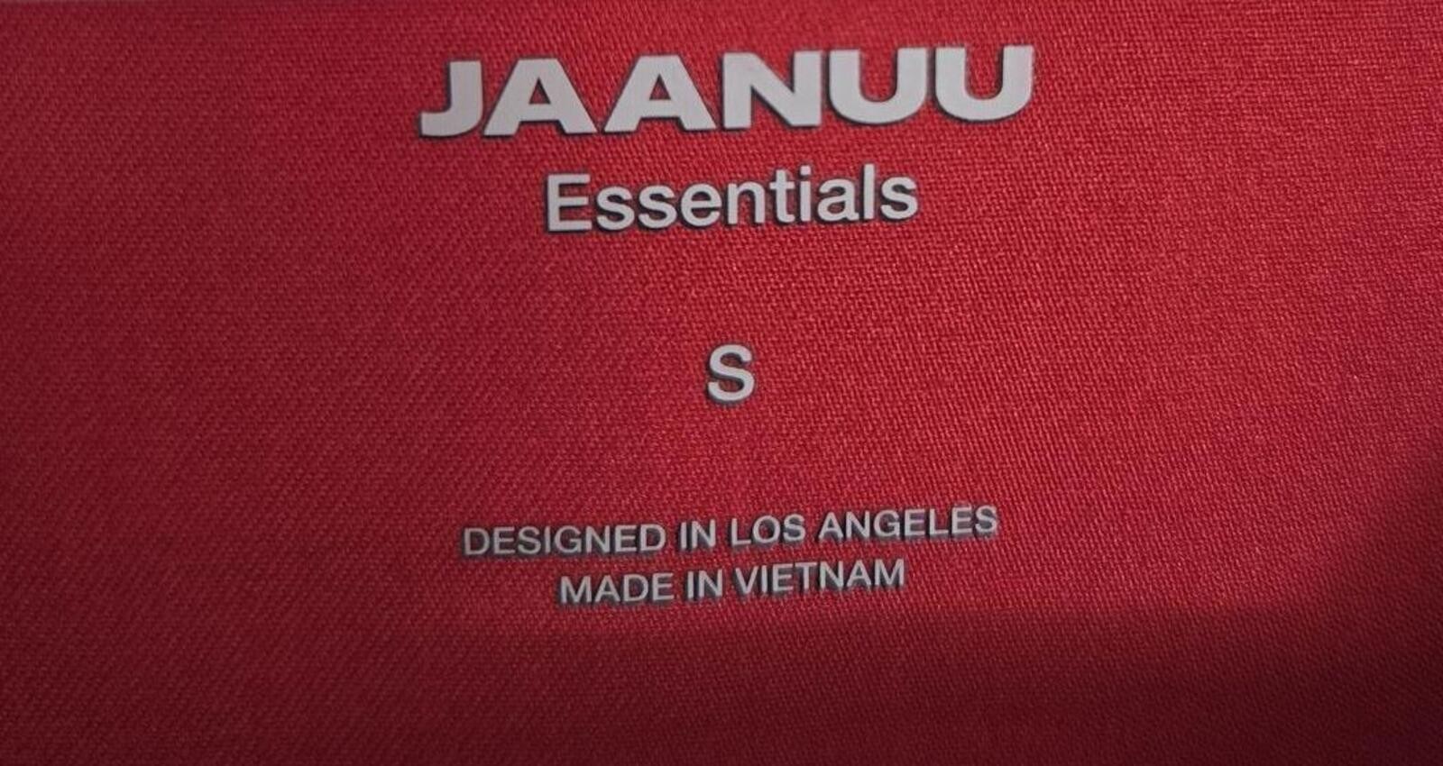 Jaanuu Essentials Red V-Neck Scrub Top Size S image 3