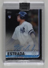 2019 Topps Clearly Authentic Auto Black /75 Thairo Estrada #CAA-TE Auto li3
