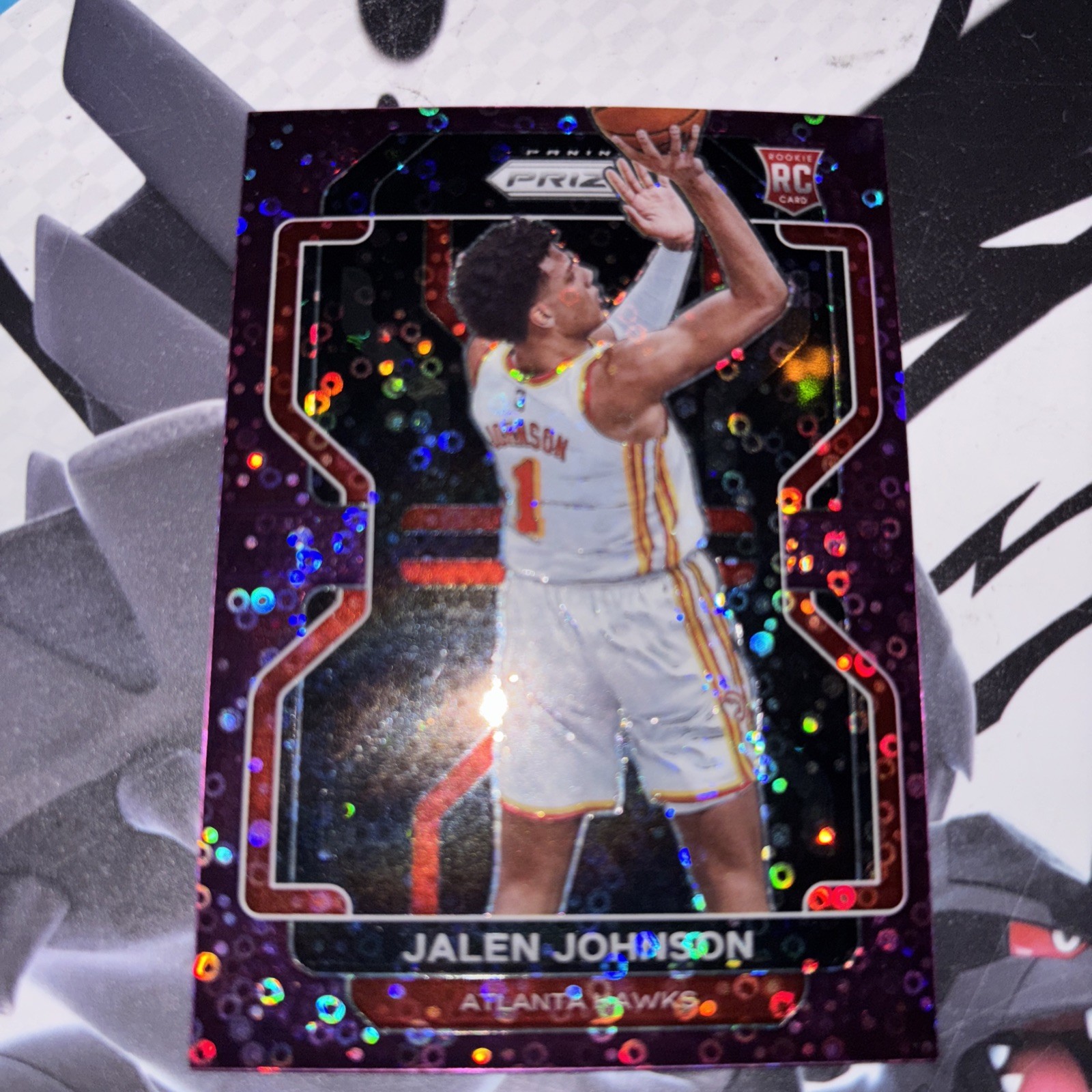 2021-22 Panini Prizm Jalen Johnson #305 RC Rookie Fast Break Purple /75