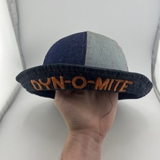 Vintage Jimmy JJ Walker CBS Good Times 70s Dyn-O-Mite! Denim Hat Cap