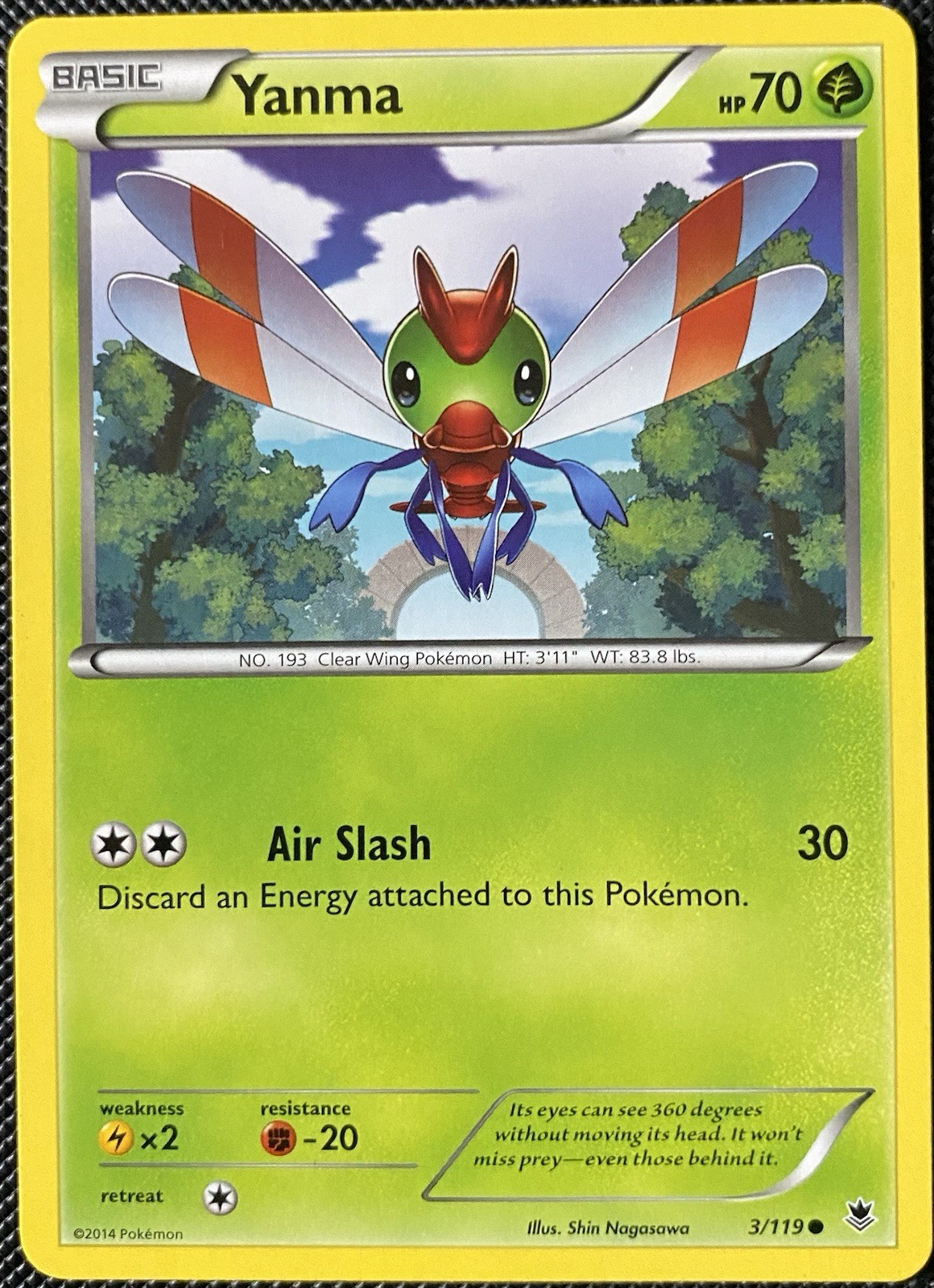 Yanma 3/119 XY - Phantom Forces Regular - Pokémon Card