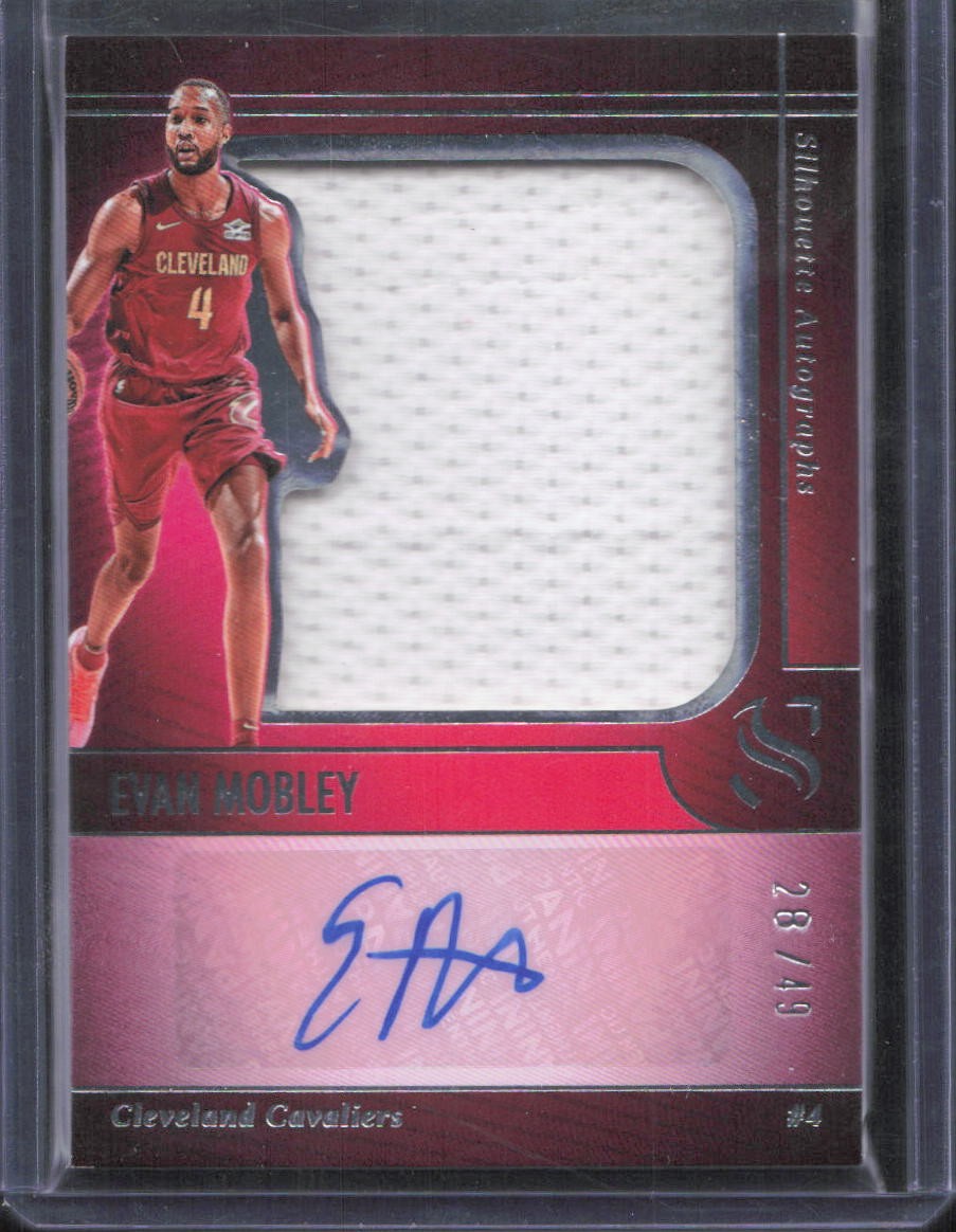 2024-25 Panini Silhouette #SIL-MOB Evan Mobley Silhouette Autographs /49