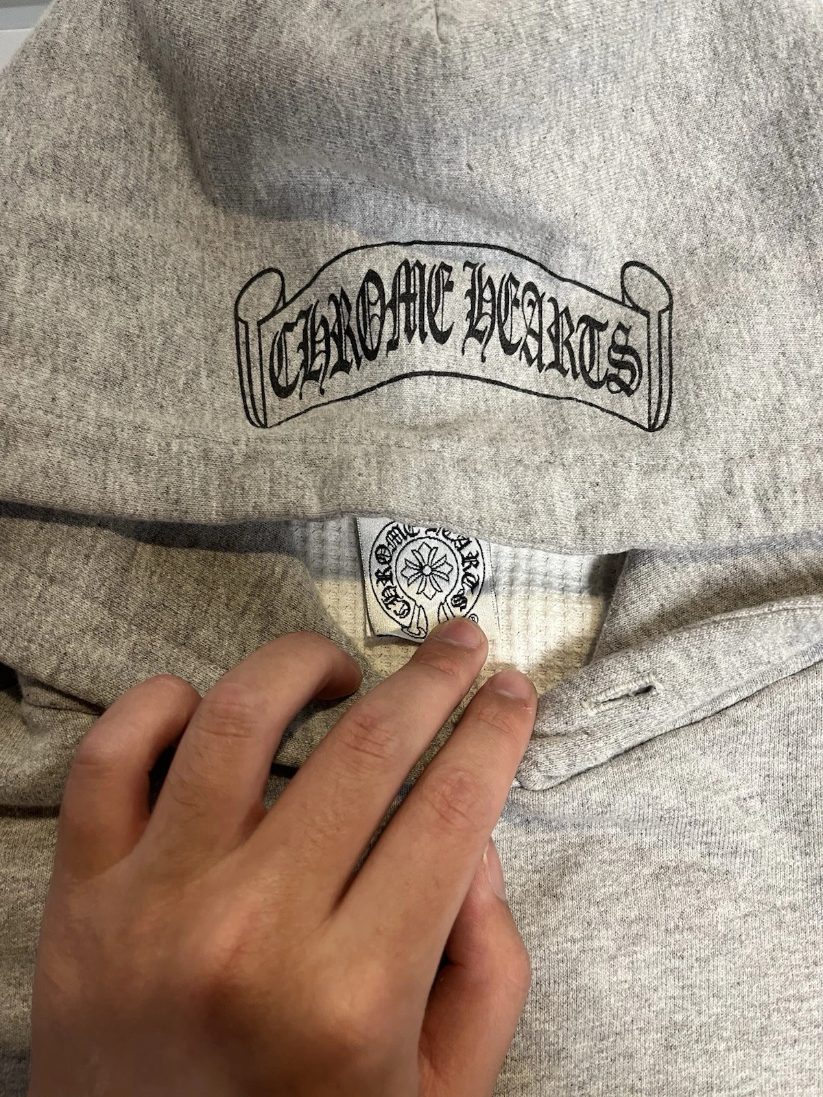 Felpa con cappuccio maglione termico Camber Chrome Hearts vintage grigio