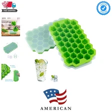 BPA-Free Silicone Ice Cube Molds – 2 Valued Trays for Customized Drinks & Treats