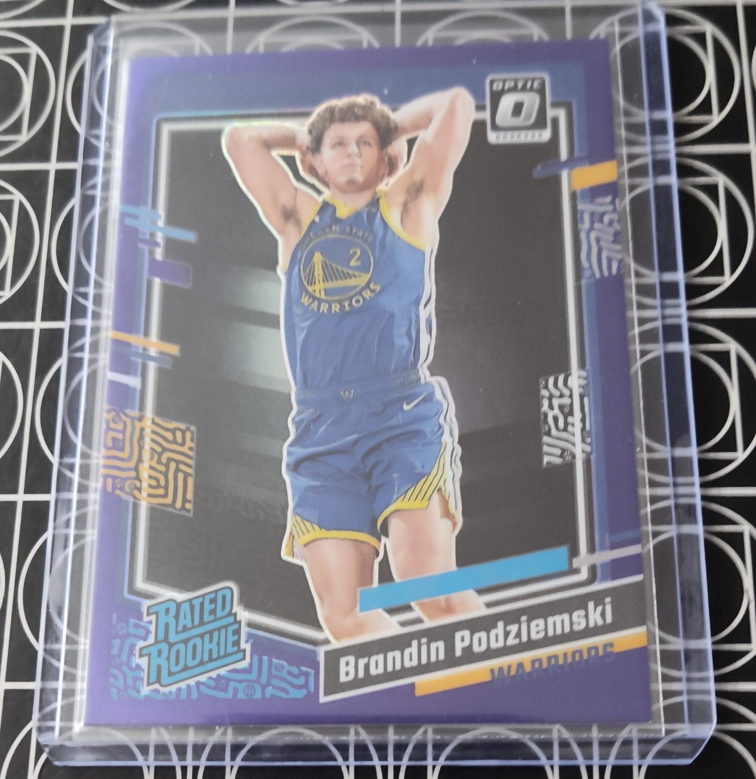 BRANDIN PODZIEMSKI 2023-24 PANINI DONRUSS OPTIC RATED ROOKIE PURPLE HOLO 203