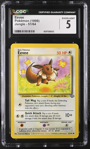 Eevee (Unlimited) graded CGC 5 for sale on eBay