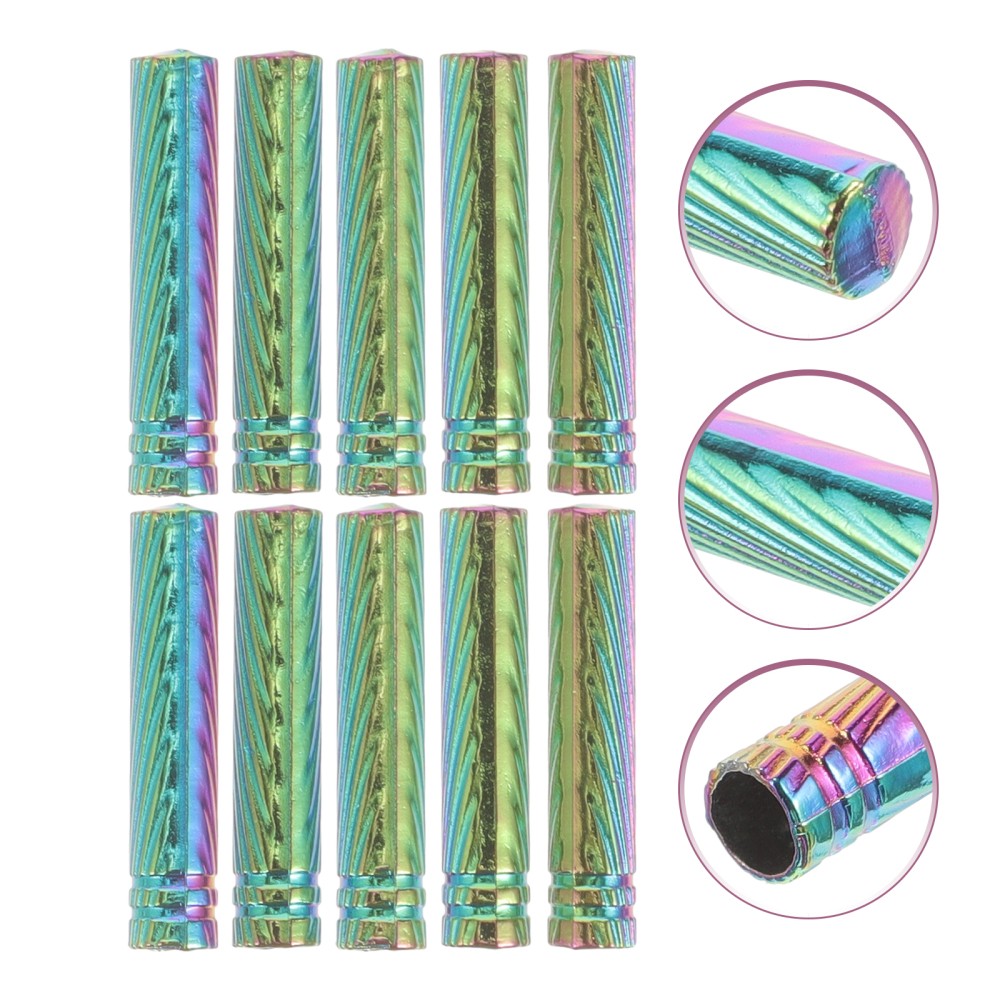 APL 10 Pezzi Testa in Metallo Bianco Scarpe Lacci Punte di Ricambio Fibbie per Lacci