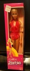 Vtg 1975 MALIBU BARBIE in Red Swimsuit with Superstar face and Dark Brows! TNT
