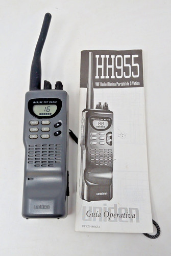 UNIDEN HH955 Marine VHF Radio Transceiver, w/ Antenna  Works Tested manual