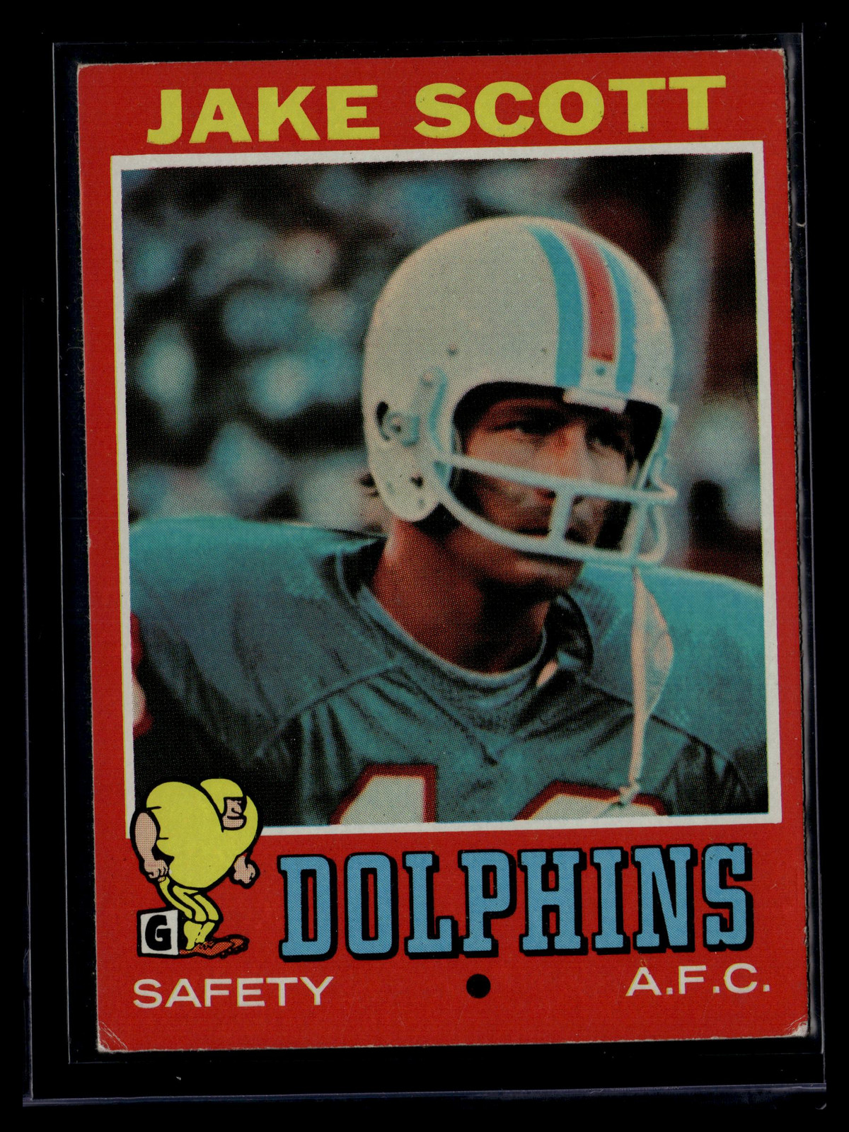 1971 Topps #211 Jake Scott S Dolphins
