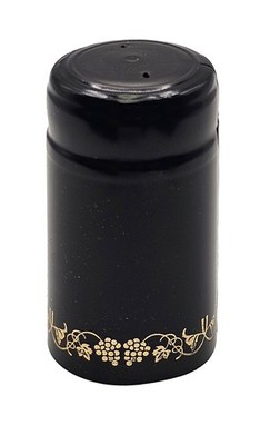 Home Brew Ohio Black With Gold Grapes PVC Shrink Capsules 8000 count