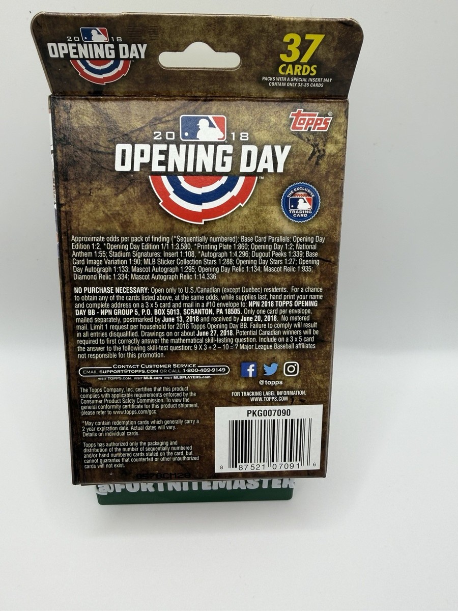 2018 Topps Opening Day Baseball Sealed Hanger Box - MLB - Ohtani