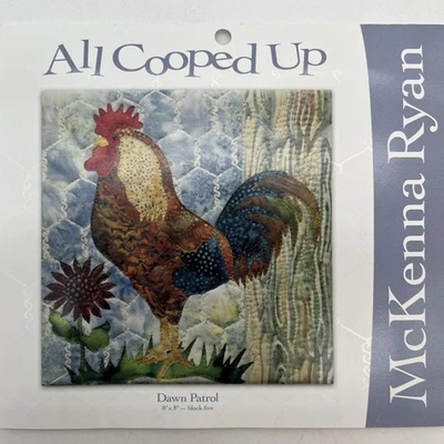 McKenna Ryan All Cooped Up Dawn Patrol 8” x 8” Quilt Block Pattern Block 5 Uncut - Image 1 of 3