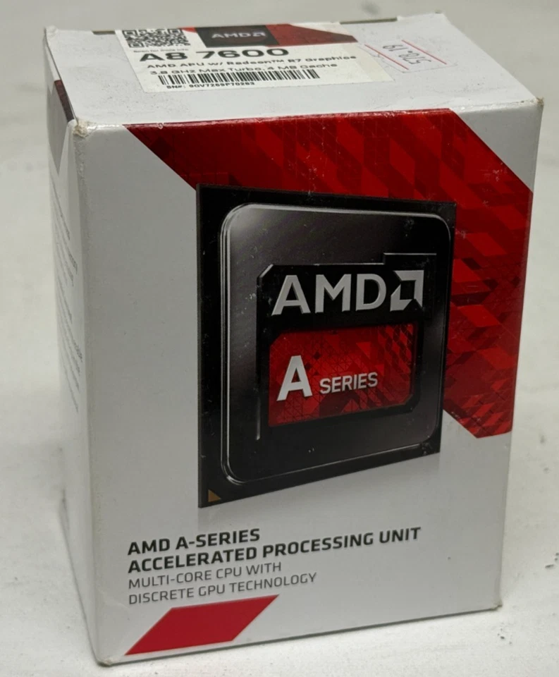 NEW AMD APU A8-7600 w/ Radeon R7 Graphics & Heat Sink (3.10GHz) - Lot of 5 - Image 2 of 3
